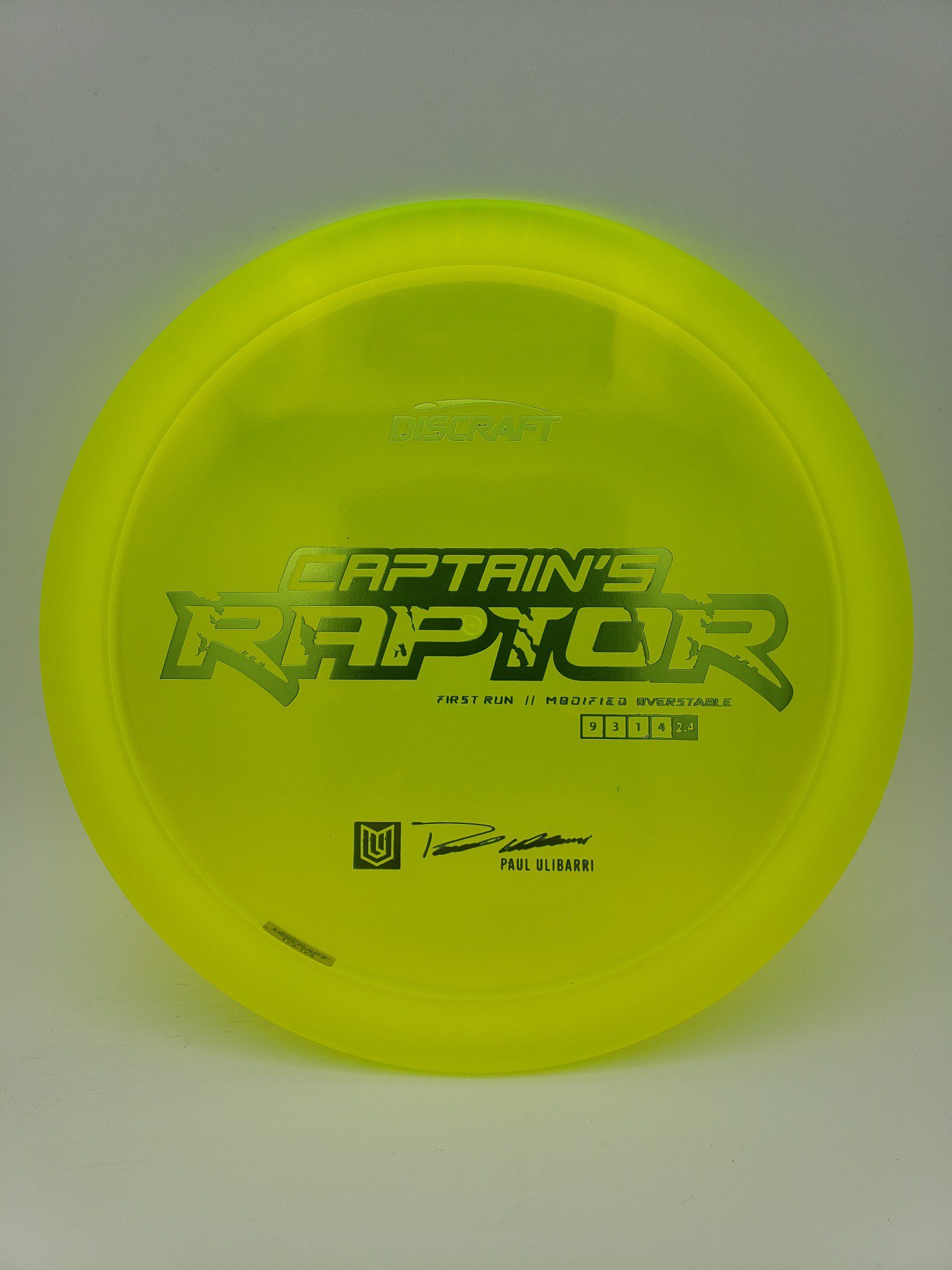 Discraft 2021 First Run Captain's Raptor (batch 2)