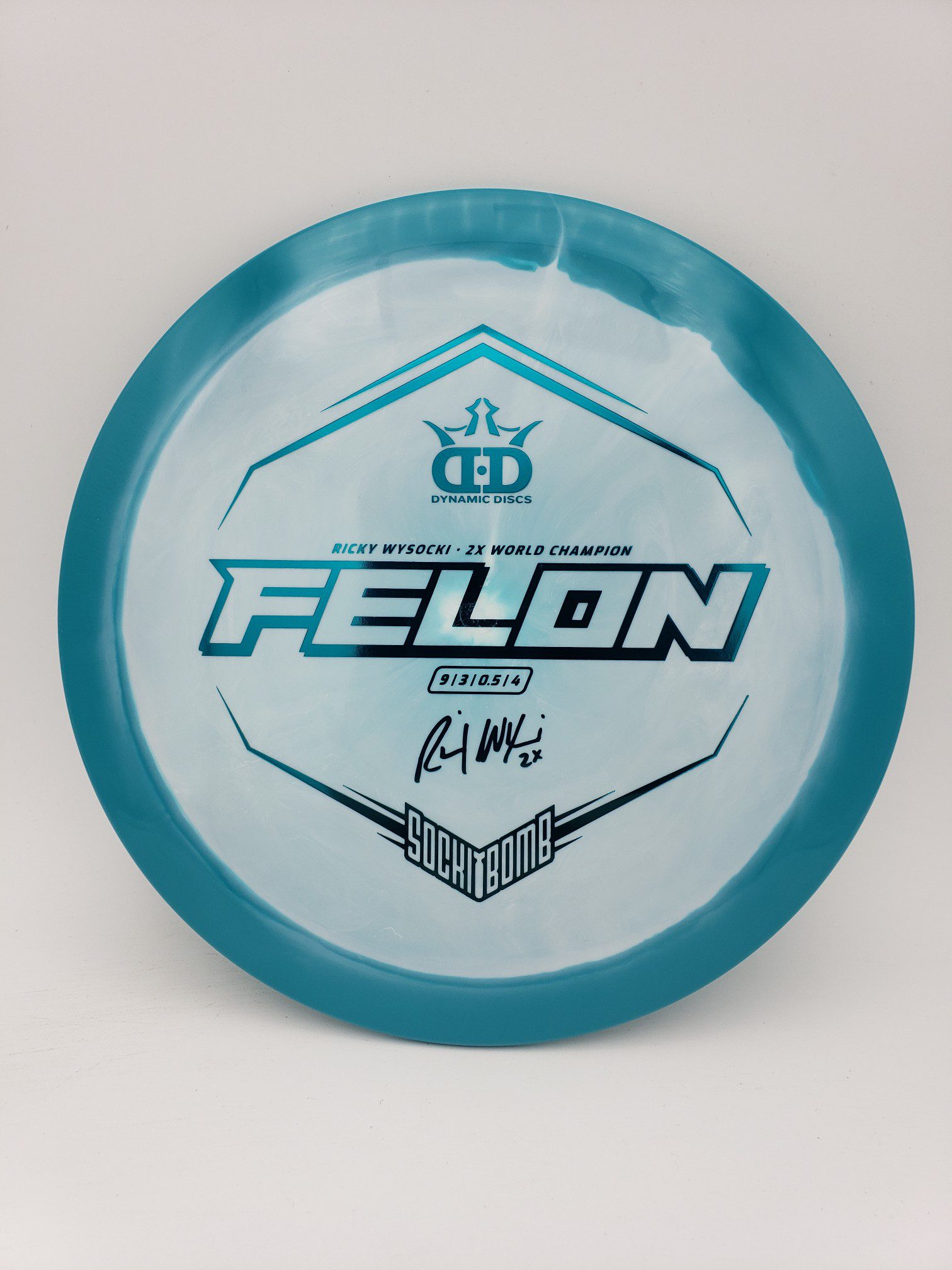 Dynamic Discs Fuzion Orbit Felon Ricky Wysocki Sockibomb stamp