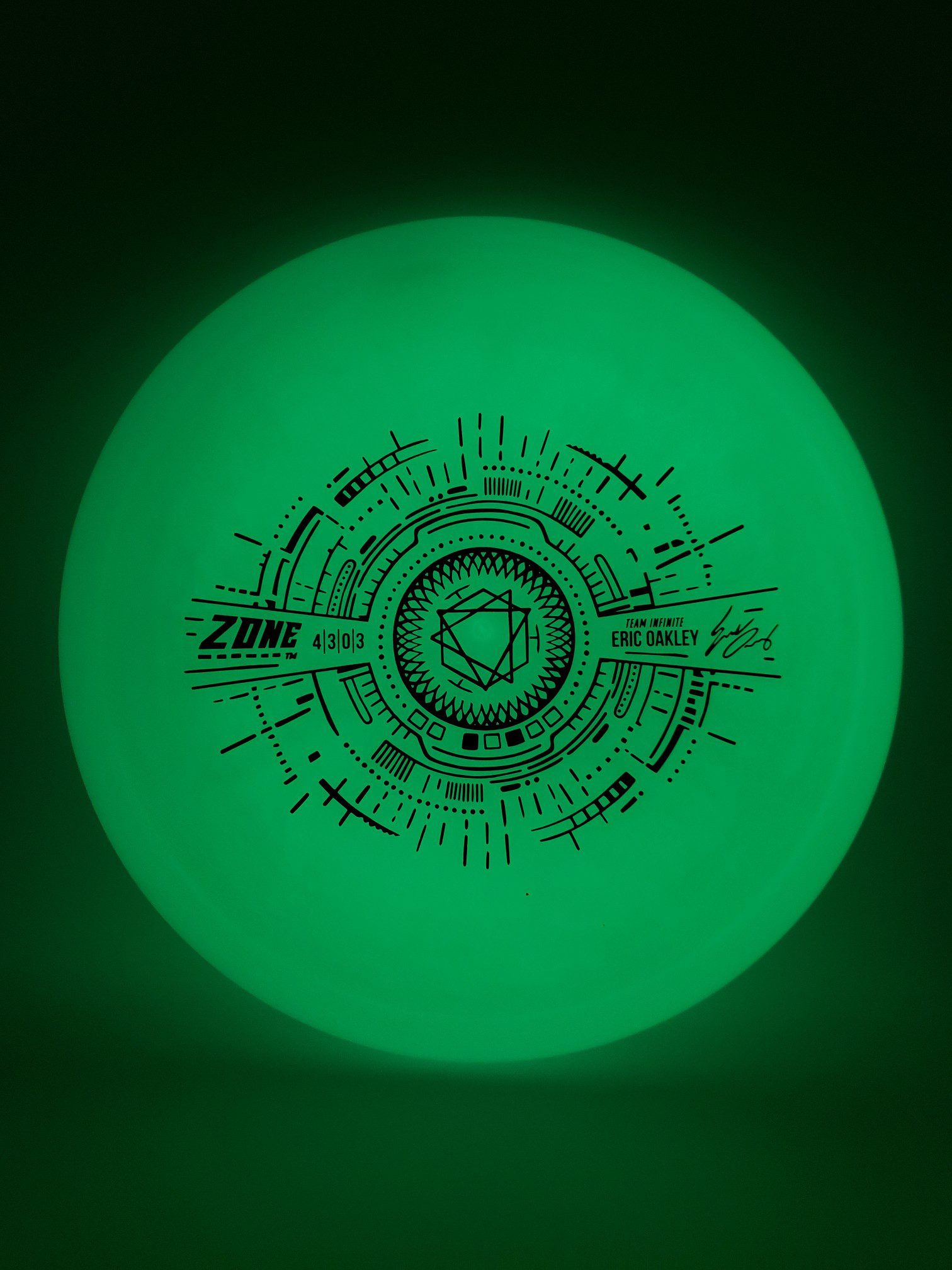 Discraft Eric Oakley signature Z Glo Zone